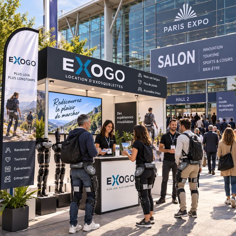 Stand Exogo devant un salon